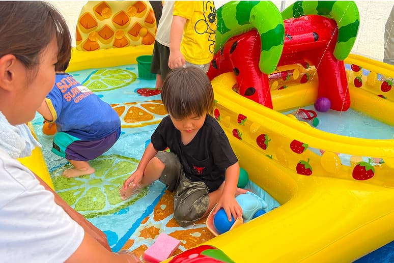 水遊びの写真